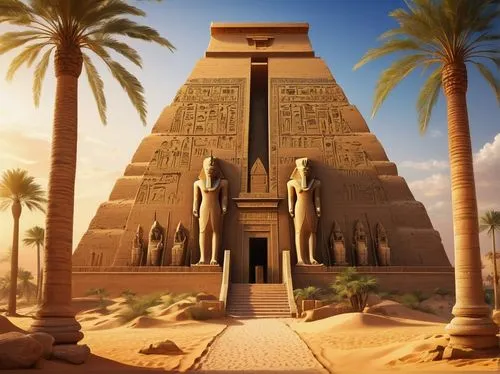 egyptian temple,pharaonic,luxor,powerslave,kemet,ancient egypt,mastabas,pharaohs,egyptienne,wadjet,egyptological,pharaon,karnak,mastaba,ennead,ancient egyptian,egypt,amenemhat,obelisk tomb,khufu,Art,Classical Oil Painting,Classical Oil Painting 23