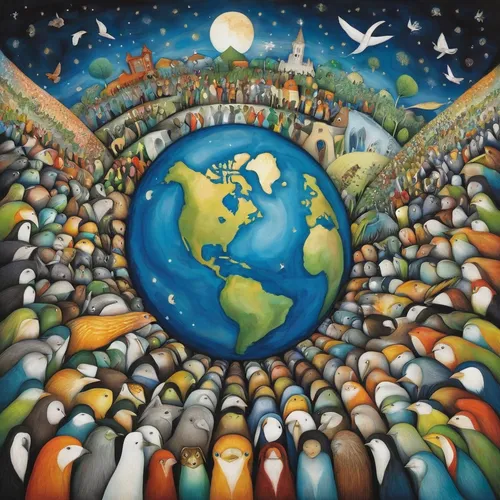 global oneness,loveourplanet,migration,unity in diversity,the world,other world,embrace the world,self unity,mother earth,copernican world system,connectedness,globalization,migrate,world,the earth,love earth,ecological sustainable development,connected world,global responsibility,planet earth,Illustration,Abstract Fantasy,Abstract Fantasy 03