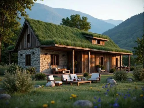 grass roof,summer cottage,house in the mountains,small cabin,house in mountains,the cabin in the mountains,miniature house,country cottage,small house,cottage,little house,greenhut,wooden house,home landscape,alpine pastures,chalet,render,farm house,beautiful home,log home