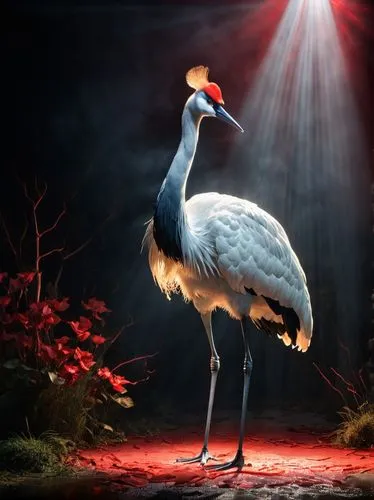 eastern crowned crane,red-crowned crane,grey crowned crane,gray crowned crane,grey neck king crane,white-naped crane,blue crane,flamininus,rattle stork,reiger,greater flamingo,platycercus,troodontid,stork,confuciusornis,hesperornis,ornithomimus,greater rhea,demoiselle crane,phoenicopterus,Photography,Artistic Photography,Artistic Photography 15