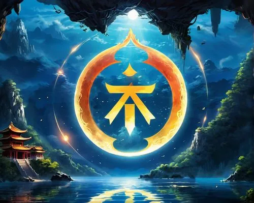 zhejiang,alibaba,auspicious symbol,qi-gong,mantra om,guizhou,wuyi,om,sacred lotus,dharma wheel,hall of supreme harmony,earth chakra,ori-pei,portal,chinese background,symbol of good luck,zui quan,yuanyang,bianzhong,nanjing,Illustration,Realistic Fantasy,Realistic Fantasy 20