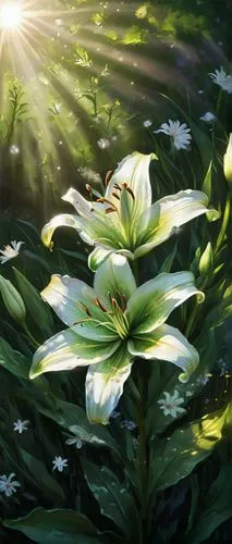 lilies of the valley,lilies,peace lilies,white lily,easter lilies,lilly of the valley,Conceptual Art,Fantasy,Fantasy 02