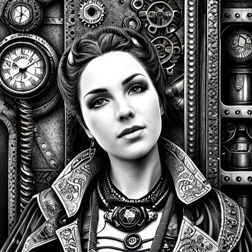 steampunk,fantasy portrait,gothic portrait,steampunk gears,victorian lady,vintage woman,fantasy art,clockmaker,vintage girl,retro woman,boho art,digital art,watchmaker,portrait background,retro girl,gothic woman,world digital painting,artist portrait,clockwork,romantic portrait,Art sketch,Art sketch,Fantasy