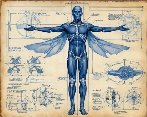 human body anatomy,the vitruvian man,vitruvian man,anatomical,blueprint,medical concept poster,human anatomy,muscular system,the human body,anatomy,medical illustration,autopsy,human body,core web vitals,biomechanically,pioneer 10,kinesiology,x-ray,dr. manhattan,proportions,Unique,Design,Blueprint