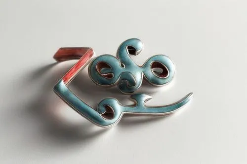 silver octopus,enamelled,brooch,nagiko,borromean,ampersand,Realistic,Jewelry,Native American