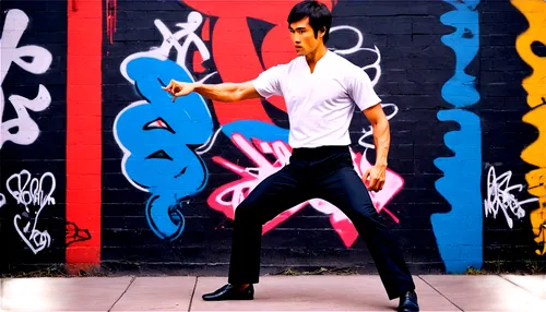 street dancer,bruce lee,dance with canvases,street dance,taijiquan,male ballet dancer,savate,tap dance,kungfu,the king of pop,latin dance,jumping jack,lunge,salsa dance,hip-hop dance,pop art style,male model,graffiti,love dance,male poses for drawing,Conceptual Art,Graffiti Art,Graffiti Art 09