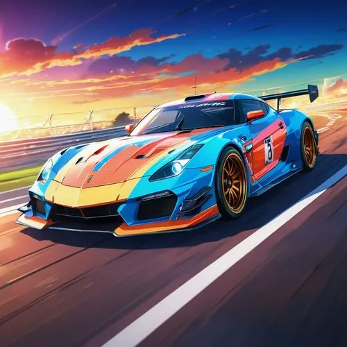 gulf,exige,granturismo,british gt,lemans,rsr,Illustration,Japanese style,Japanese Style 03