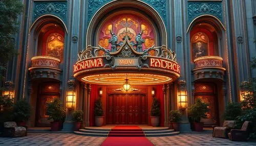 emporium,magic castle,fox theatre,entranceway,dragon palace hotel,belasco,bioshock,grand hotel,grand hotel europe,luxury hotel,hollycp,entranceways,lachapelle,disneyland park,doorkeepers,hotel riviera,ornate room,the disneyland resort,ballroom,front door,Photography,General,Realistic