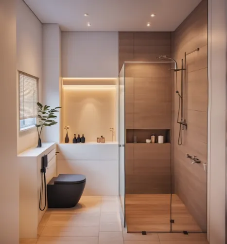 modern minimalist bathroom,luxury bathroom,shower bar,bathroom cabinet,bathroom,shower base,laundry room,shower door,interior modern design,shower panel,kitchen design,modern room,washroom,beauty room,modern kitchen interior,under-cabinet lighting,tile kitchen,modern decor,smart home,walk-in closet