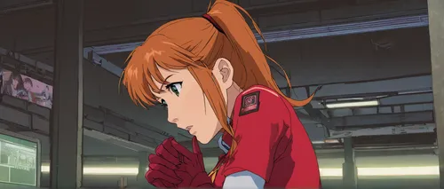 asuka langley soryu,mako,evangelion eva 00 unit,mikuru asahina,akko,ponytail,hiyayakko,heavy object,sidonia,honoka,windbreaker,anime japanese clothing,the girl at the station,keirin,kayano,torii,maki,typesetting,worried girl,evangelion,Illustration,Paper based,Paper Based 01