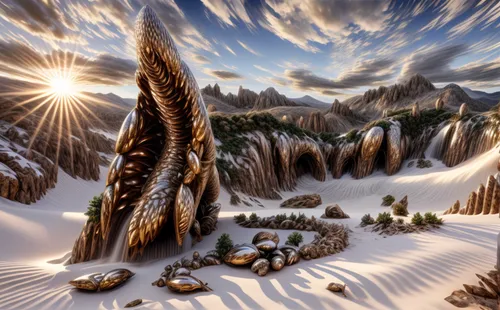 snow landscape,dune landscape,ice landscape,desert landscape,desert desert landscape,winter landscape,salt meadow landscape,fantasy landscape,great dunes national park,snowy landscape,virtual landscape,mushroom landscape,arid landscape,white sands dunes,mountain sunrise,fractals art,shifting dune,mandelbulb,dune grass,mountain landscape