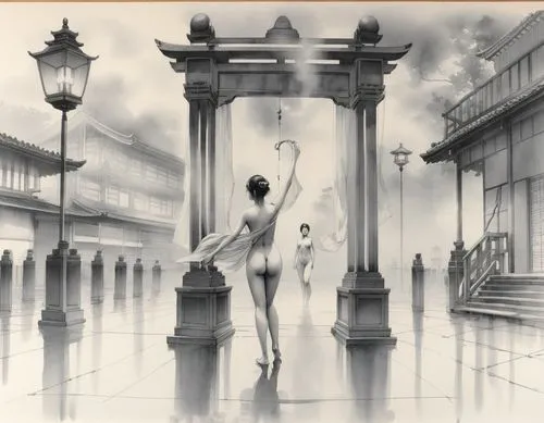 carneades,neoclassical,secret garden of venus,dreamfall,photomontages,photomanipulation,volou,image manipulation,nebbia,inviolate,gaslight,photo manipulation,photomontage,canopus,sublimity,water mist,sulpice,art deco background,classicism,neoclassic,Illustration,Paper based,Paper Based 30