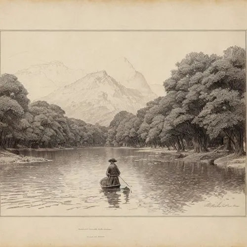 mountain scene,lake tanuki,people fishing,japan landscape,fuji,japanese mountains,mount kahuranaki,japanese art,japanese alps,mount taranaki,fishing float,mountain lake,fuji mountain,nikko,girl on the