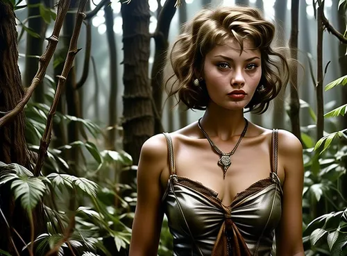 the enchantress,dryad,pixie-bob,background ivy,cave girl,tiger lily,jungle,callisto,pixie,secret garden of venus,katniss,underworld,charlize theron,birds of prey-night,sorceress,faerie,fantasy woman,havana brown,female hollywood actress,femme fatale