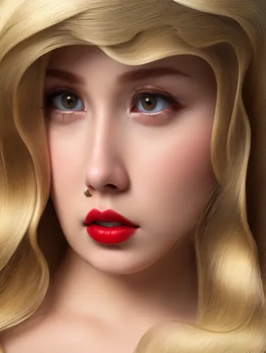 doll's facial features,fantasy portrait,blond girl,girl portrait,digital painting,custom portrait,natural cosmetic,blonde woman,portrait background,blonde girl,cosmetic brush,world digital painting,cosmetic,jessamine,romantic portrait,mystical portrait of a girl,3d rendered,retouching,retouch,beauty face skin