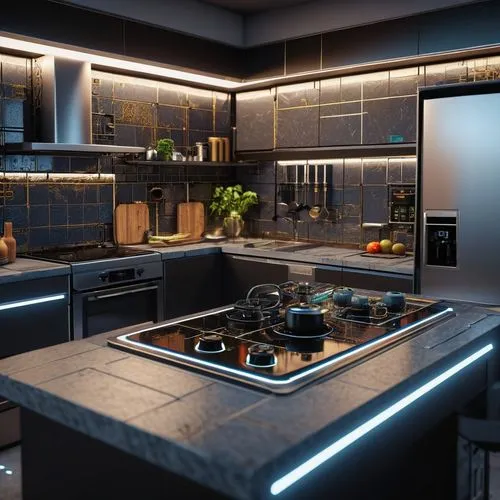 modern kitchen interior,modern kitchen,kitchen design,kitchen interior,kitchens,chefs kitchen,tile kitchen,kitchen,big kitchen,star kitchen,the kitchen,cocina,dark cabinets,modern minimalist kitchen,kitchenette,knife kitchen,3d render,kitchen remodel,dark cabinetry,new kitchen,Photography,General,Sci-Fi