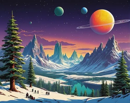 ice planet,alien planet,space art,futuristic landscape,christmas landscape,gliese,Conceptual Art,Sci-Fi,Sci-Fi 20