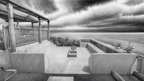 landscape design sydney,roof terrace,landscape designers sydney,garden design sydney,dunes house,decking,terrace,roof garden,boat dock,seating area,houseboat,wood deck,observation deck,roof landscape,the observation deck,veranda,wooden decking,3d rendering,smoking area,virtual landscape,Art sketch,Art sketch,Ultra Realistic