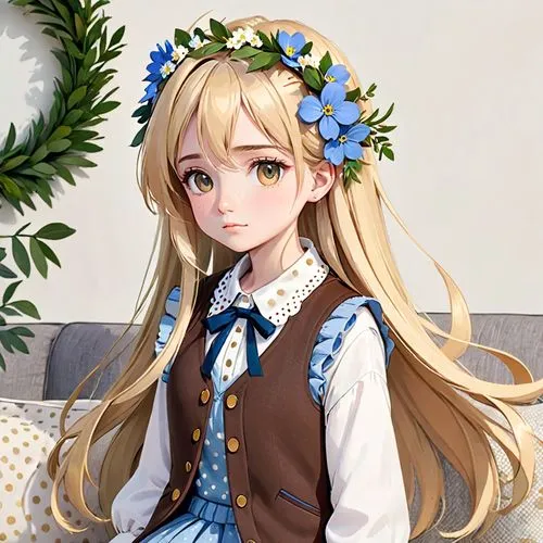 tsumugi kotobuki k-on,michiru,kotova,flower crown,shipka,yurika,Anime,Anime,General