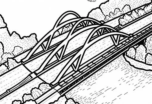 an aerial view of a highway with clouds,coloring pages,coloring page,mono-line line art,slide tunnel,animal line art,arrow line art,Design Sketch,Design Sketch,Rough Outline