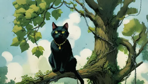 blacksad,ravenpaw,bulgakov,pyewacket,shadowclan,bagheera,Illustration,Realistic Fantasy,Realistic Fantasy 04