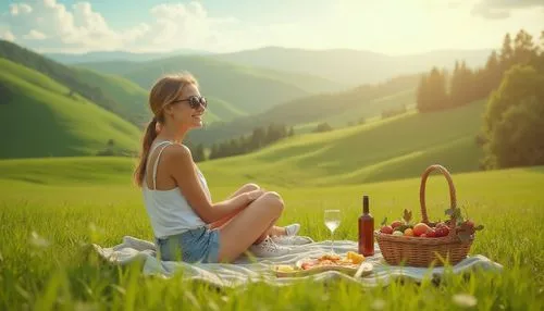 picnic,landscape background,picnic basket,picnicking,picnics,nature background,background view nature,idyllic,spring background,springtime background,girl and boy outdoor,picnicked,bucolic,naturopathy,girl with cereal bowl,relaxed young girl,girl with bread-and-butter,countrywoman,children's background,countrygirl,Photography,General,Realistic