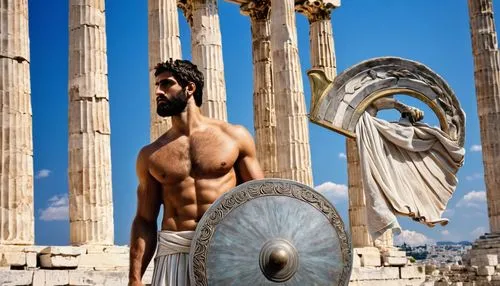 greek god,ancient greek temple,athenian,statue of hercules,temple of hercules,2nd century,greek mythology,greek temple,greek gods figures,ephesus,acropolis,hellenic,hellas,parthenon,hercules,thymelicus,the parthenon,pilate,gladiator,greek myth,Conceptual Art,Daily,Daily 14