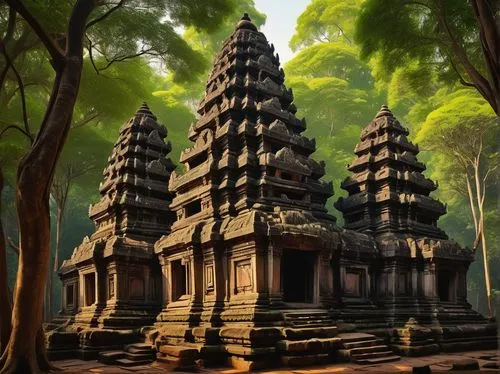 angkor,chedi,cambodia,pagodas,siemreap,temple,phnom,phanom,stone pagoda,tempel,angkor wat temples,asian architecture,banteay,baan,gopura,ancient buildings,khmer,artemis temple,thai temple,angkor wat,Art,Classical Oil Painting,Classical Oil Painting 38