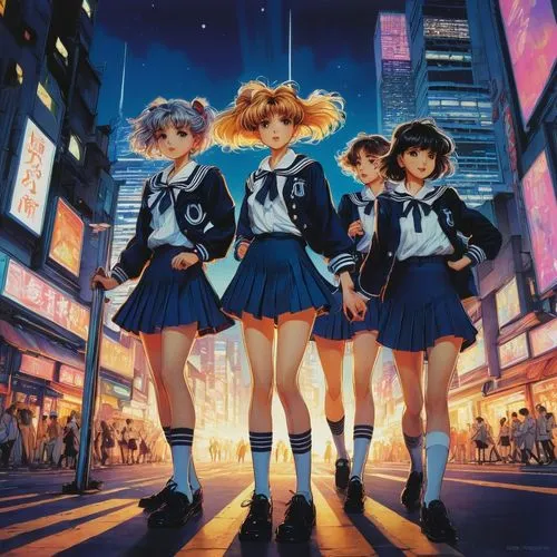 zettai,anime japanese clothing,schoolchildren,school children,haruhi suzumiya sos brigade,tokyopop,tokimeki,seigaku,heavy object,kiratas,tsukihime,katsuhito,walkure,tsuneo,odex,tsumugi kotobuki k-on,tokyo city,harajuku,railgun,nanoha,Illustration,Retro,Retro 25