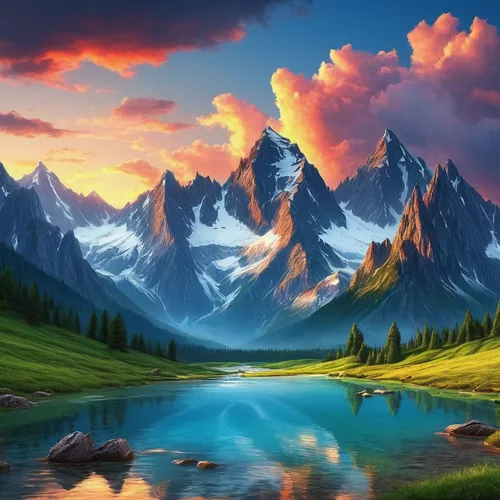 landscape background,mountain landscape,mountainous landscape,mountain scene,mountain sunrise,mountain range,landscape mountains alps,fantasy landscape,mountains,giant mountains,beautiful landscape,mountainous landforms,nature landscape,the landscape of the mountains,mountain tundra,the beauty of the mountains,autumn mountains,background view nature,high mountains,mountain ranges,Art,Classical Oil Painting,Classical Oil Painting 11