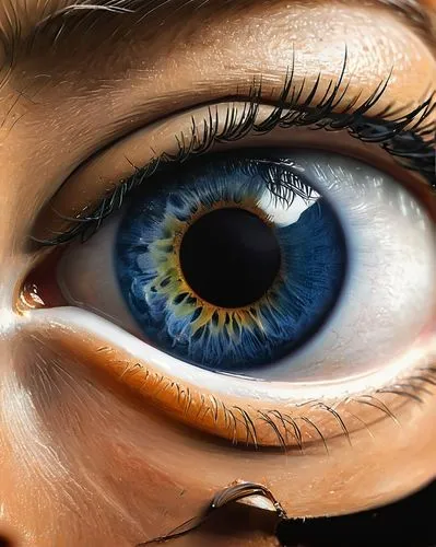 Um ein atemberaubendes anatomisch perfekt realistisches und detailliertes Bild eines menschlichen im Gesicht eine Auges  zu erstellen, beginnen Sie mit der Formung der Iris. Diese sollte in verschiede