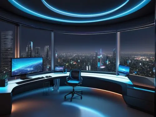 blur office background,3d background,control desk,computer room,cyberview,3d rendering,tv set,control center,quantel,monitor wall,newtek,televison,zdtv,plasma tv,cinema 4d,telepresence,render,computerland,cybertown,skybox,Illustration,Japanese style,Japanese Style 15