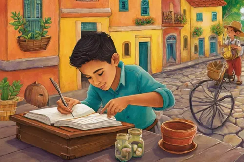 children studying,child with a book,children drawing,book illustration,kids illustration,game illustration,child writing on board,children learning,mexican calendar,illustrator,guanajuato,persian poet,a collection of short stories for children,hand-drawn illustration,little girl reading,writing-book,sci fiction illustration,miguel of coco,antigua guatemala,girl studying,Illustration,Abstract Fantasy,Abstract Fantasy 03