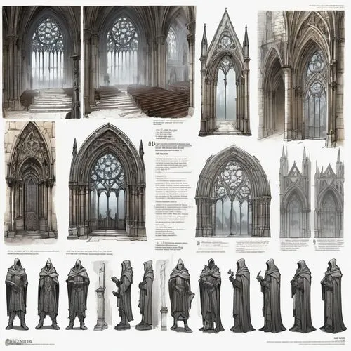 neogothic,unbuilt,sepulchres,gothic church,ravenloft,concept art,triforium,churchmen,nidaros cathedral,renderings,praetorium,acolytes,obelisks,archs,sepulchre,cathedrals,liturgist,gothic style,haunted cathedral,photogrammetry,Unique,Design,Character Design