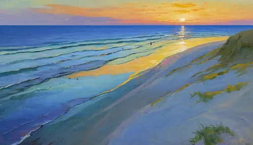 beach landscape,coastal landscape,cliffs ocean,sea landscape,seascape,sunrise beach,carol colman,sunset beach,landscape with sea,dune ridge,hatteras,coast sunset,high-dune,dune sea,cape cod,shifting dune,sand coast,sun and sea,golden sands,cliff beach,Art,Classical Oil Painting,Classical Oil Painting 20