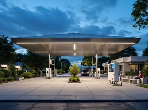 forecourt,forecourts,oakbrook,carports,carport,dupage opera theatre,electric gas station,filling station,the park at night,e-gas station,gas station,mahtomedi,shoreview,bus shelters,ornl,llnl,cupertino,underground garage,leawood,wayzata