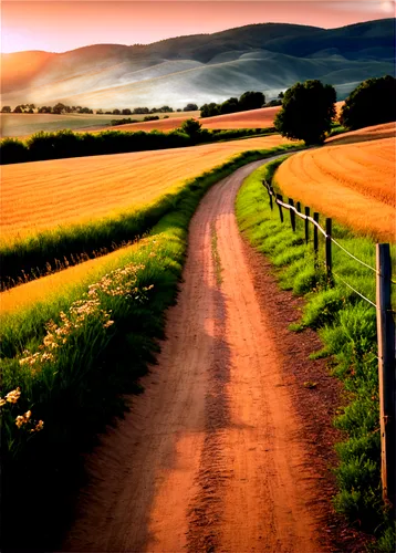 country road,aberdeenshire,backroad,dirt road,perthshire,backroads,dumbartonshire,wiltshire,rolling hills,chemin,winding road,stirlingshire,footpath,farmland,dumfriesshire,road,chalke,south downs,wolds,moravia,Illustration,American Style,American Style 05