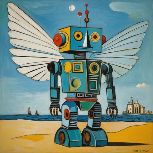 robotlike,roboto,robotham,chatterbot,paolozzi,minibot,Art,Artistic Painting,Artistic Painting 05