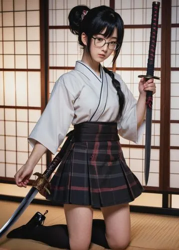 beautiful girls with katana,katana,eskrima,erhu,kenjutsu,samurai,samurai fighter,traditional bow,koto,martial arts uniform,samurai sword,japanese idol,mukimono,hijiki,japanese kawaii,jin deui,anime japanese clothing,japanese martial arts,iaijutsu,black belt,Illustration,American Style,American Style 14