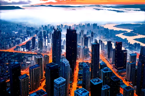 metropolis,fantasy city,cityscape,cybercity,skyscraping,skycraper,coruscant,sky city,futuristic landscape,city skyline,above the city,megacities,urbanworld,cityscapes,city scape,cityzen,wallpaper 4k,evening city,world digital painting,guangzhou,Illustration,Abstract Fantasy,Abstract Fantasy 07