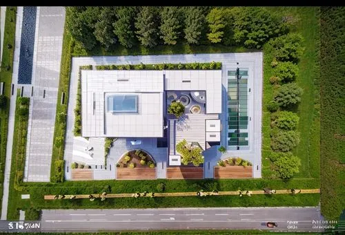 shenzhen vocational college,school design,dji spark,appartment building,garden elevation,bird's-eye view,villa farnesina,new building,drone image,chancellery,view from above,dji agriculture,top view,r