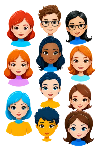 women's network,hairstyles,vector people,redheads,retro cartoon people,women in technology,cartoon people,avatars,artificial hair integrations,my clipart,clipart,clip art 2015,mermaid vectors,diversity,place of work women,indonesian women,icon set,emojicon,fairy tale icons,diverse family