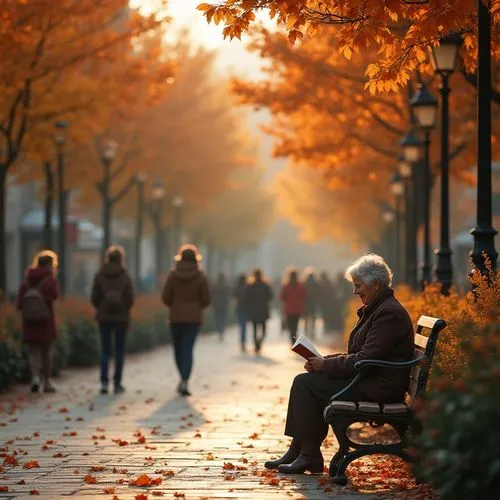 one autumn afternoon,golden autumn,autumn light,man on a bench,autumn sun,autumn in the park,autumn park,autumn sunshine,autumn day,light of autumn,autumn morning,autumn season,autumn walk,autumn gold,autumn background,just autumn,the autumn,autumn scenery,autuori,autumn songs,Photography,General,Realistic