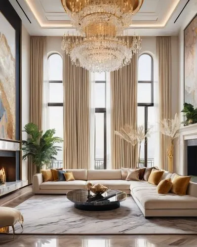 luxury home interior,opulently,opulent,ornate room,opulence,contemporary decor,modern decor,penthouses,interior decor,art deco,luxe,poshest,living room,minotti,interior design,chandeliers,baccarat,chandeliered,luxurious,claridge,Illustration,Realistic Fantasy,Realistic Fantasy 20