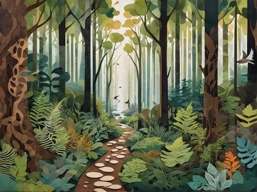 forest path,forest floor,forest walk,forests,forest,forest background,the forest,cartoon forest,forest road,the forests,forest glade,pathway,forest landscape,wooden path,rainforest,fairy forest,forest of dreams,enchanted forest,green forest,in the forest,Unique,Paper Cuts,Paper Cuts 07