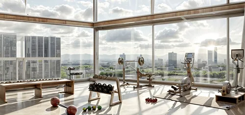 fitness room,fitness center,sathorn,penthouses,fitness facility,3d rendering