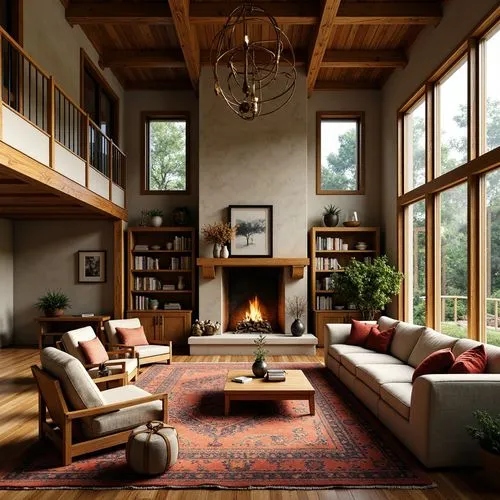 fire place,sitting room,living room,family room,fireplaces,livingroom,mid century modern,fireplace,wooden beams,alpine style,loft,sunroom,home interior,modern living room,scandinavian style,great room,the cabin in the mountains,interior design,interior modern design,coziness