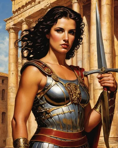 artemisia,female warrior,athena,cleopatra,goddess of justice,warrior woman,thracian,elaeis,biblical narrative characters,lycaenid,wonderwoman,athenian,athene brama,roman history,thymelicus,wonder woman city,heroic fantasy,artemis,2nd century,greek myth,Illustration,Retro,Retro 06