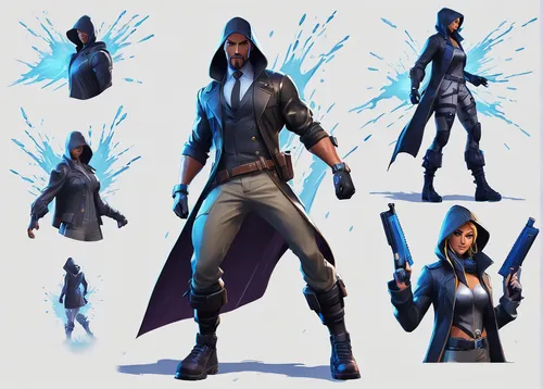 Design an intense Fortnite 4K wallpaper featuring a thrilling battle in the rain.,glider pilot,raven rook,winterblueher,grimm reaper,assassin,courier,dodge warlock,black raven,monsoon banner,cosmetics