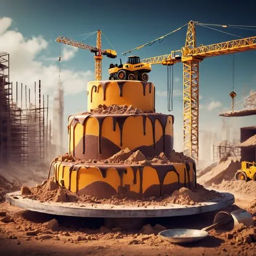 happy birthday background,construction site,constructorul,sand castle,yellowcake,heavy construction,Conceptual Art,Fantasy,Fantasy 02